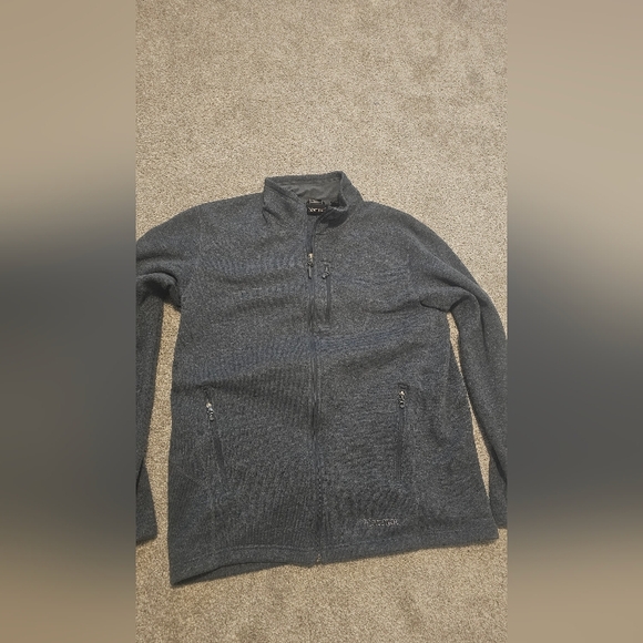 Men's MARMOT XL Olive Full-Zip Sweater - Picture 1 of 4